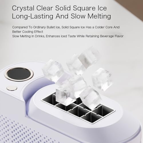 Fabricadora de hielo portátil para espacios pequeños miniatura 3