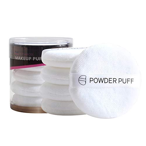 Powder Puff,Makeup Air Puff,5 Pack Professional Round Cotton Powder Puff for Applying Powder,Foundation Make Up Tool