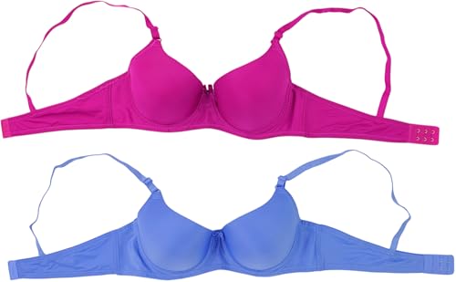 Image of ToBeInStyle Women's Pack of 6 Padded Assorted Styles Supportive Bras Cup Size - A to DDD