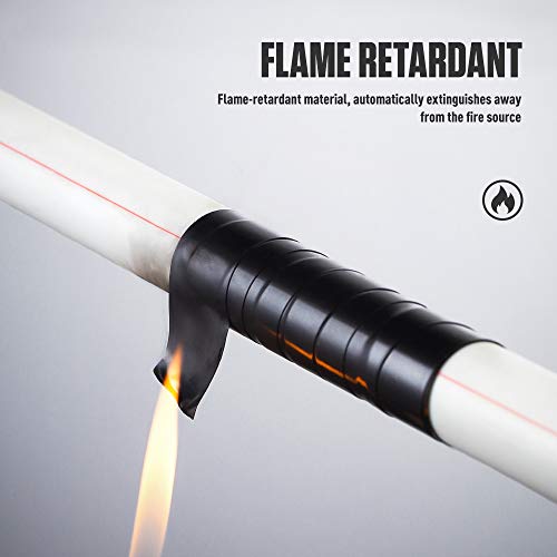 Safety Vinyl Black Electrical Tape - 0.71 in x 59 ft x 1 Roll, Professional PVC Electric Tape, Flame Retardant, High Temperature Resistance, Weather Resistant, RoHS2.0 | by Maxwel