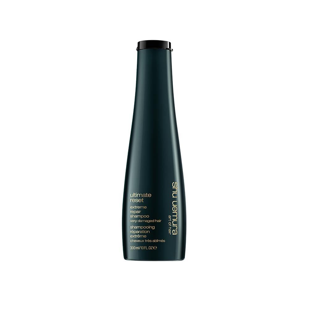 Shu Uemura, Ultimate Reset, Extreme Repair Shampoo, Für strapaziertes und strukturgeschädigtes Haar, Mit japanischem Reisextrakt, Reparatur der Haarfaser und Schutz vor Haarbruch, 300 ml