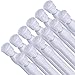 HAOYUNTE 12 Stück Klemmstange 40-70 cm Gardinenstange Klemmbar Vorhangstange Ohne Bohren Teleskopstange Klein Schrank Stange Ausziehbar Für Barkeeper,gardinen,Küche,Fenster,Kleiderschrank(weiß)