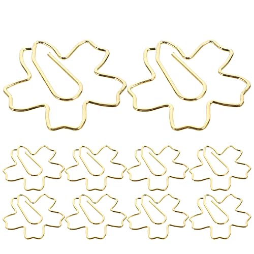 MAGICLULU Cherry Blossom Paper Clips Set 36pcs Metal Bookmark Clips Supplies Design Memo Clamps Stationery