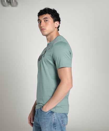 Image of Puma Men Cotton Solid Regular Fit Tees