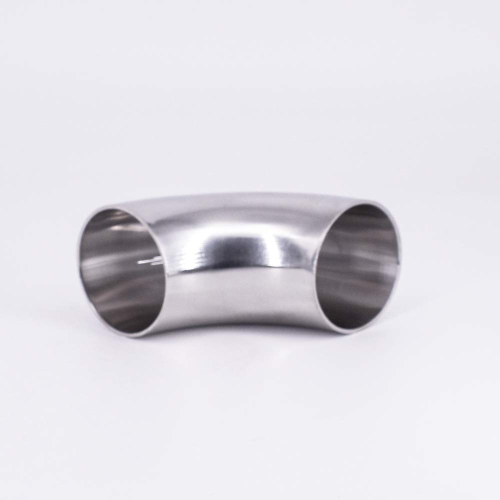 12.7 16 19 22 25 28 32 34 38 40 42 45 48 51 52mm OD Butt Weld Elbow 90 Degree 304 Stainless Pipe Fitting (104MM OD_90 Degree) Barb Fittings