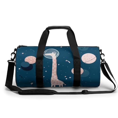 Duffel bag girafe de l'espace sac de gym ultra résistant et léger avec grand volume de 45cm