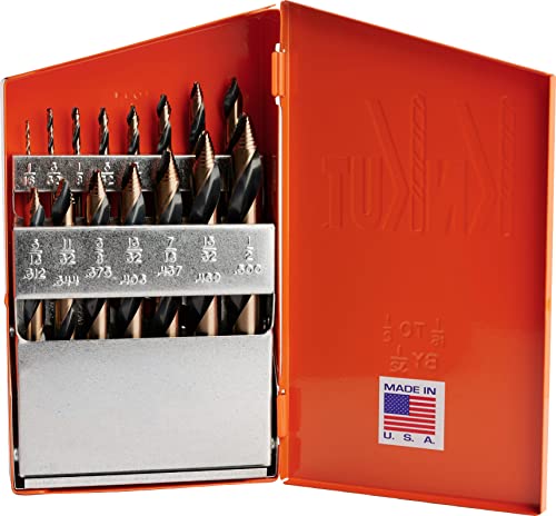 Knkut 15KK10 15 Piece Mechanics Length Step Point Drill Bit Set 1/16 Inch-1/2 Inch thumb #2