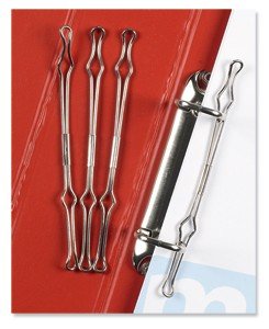 Emgee Wire Compressor Bars for Secure Ring Binder and Lever Arch Filing 2-Ring Ref 490010 [Pack of 20]