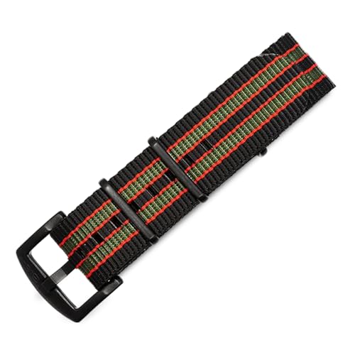 Image of BluShark - Original Collection Military-Style Waterproof Watch Strap, Fits All Timepiece Brands, Durable Nylon Wristwatch Accessories with Stainless Steel Buckle - 18mm, 20mm, 22mm & 24mm Watch Bands