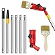 Infreecs Mehrwinkel Pinsel Verlängerung, Multi Angle Paint Brush Extende, Farbpinsel Verlängerung, Einziehbare Farbroller Verlängerungsstange für Decken Wände Zier Hohe Und Eckenanstrichwerkzeug