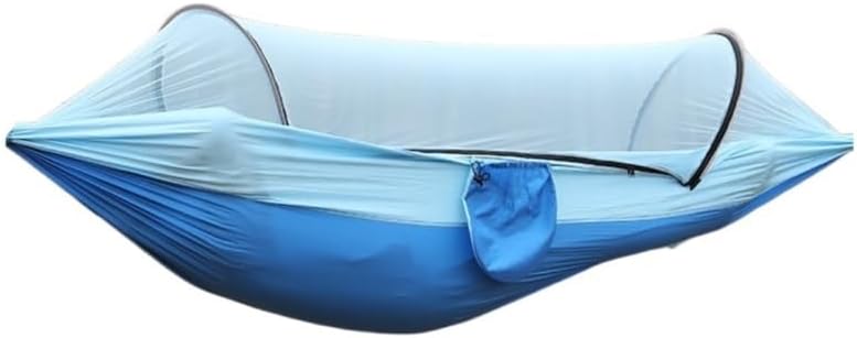 Anti-Rollover Hammock, Hammock with Mosquito Net, Quick-Open Hammock, Outdoor Camping Hammock, Single Cotton Hammock (1 Color)