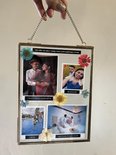 Image of HBH Acrylic Display Frame with Photo Home Office Decor Accent | Customized Photo Frame