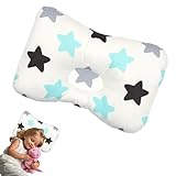 Xiyocadt Babykissen Gegen Plattkopf, Kinder Bett Kissen, Atmungsaktives Kissen Kinder Ergonomisches, Kawaii Tiere Kissens Hautfreundlich Wasch Bar für Besseren und GesüNderen Schlaf (04)