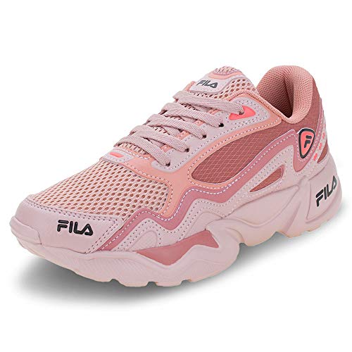 Tênis Fila Interceptor Feminino, Rosa/Preto/Salmão, 37