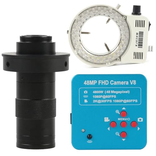 {pANZT[ 48MP 1080P 2K HDMI USB YƗpfW^rfIJ 130X Y[ C }EgY PCB C͂񂾓dqg勾(130X Lens and LED)