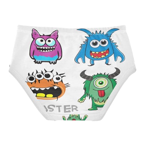 Girls' Underpants Kids Cotton Underwear Panties Briefs For Girl Age 2-8 Years Alien Specter Cartoon Pattern2
