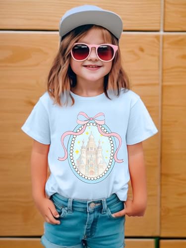 Image of Magical Shirt for Girls Magic Kingdom Graphic Tshirt | Cute Family Vacation Kids Short Sleeve Tops