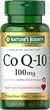 Nature's Bounty CoQ10, Helps Maintain Healthy Blood Pressure, 100 mg, Rapid Release Softgels, 75 Count