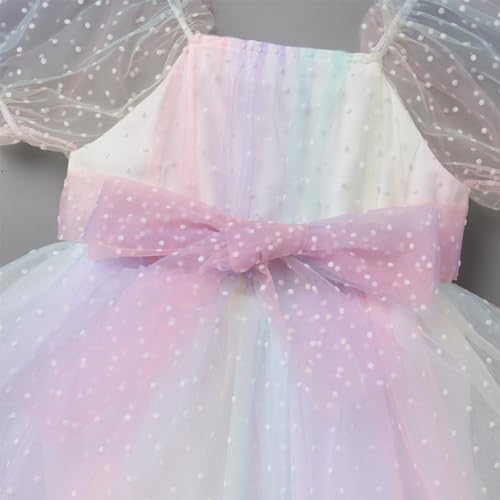 IBTOM CASTLE Baby Girl Romper Dress Princess Floral First Birthday Cake Smash Outfit Tutu Dress Bodysuit Set with Headband4