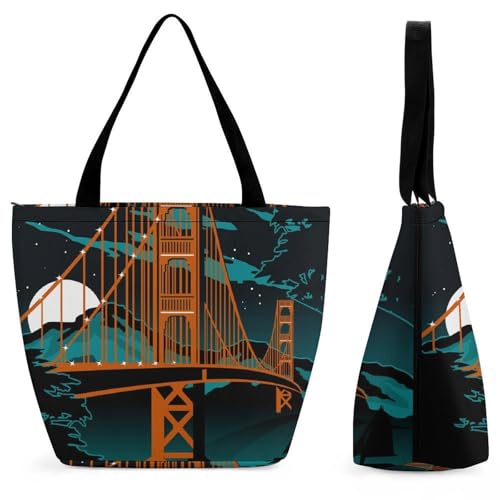 Sac de shopping vintage grand cabas femme pour voyage et weekend