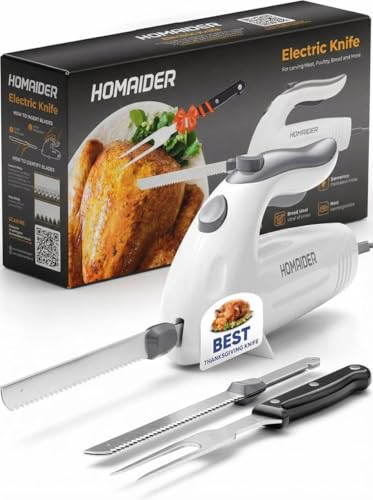 Homaider Electric Knife for Meat Slicing, Turkey...