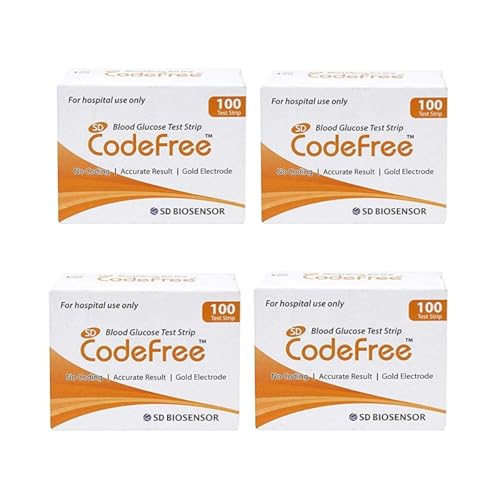 Image of SD Codefree Blood Glucose Test Strips (Pack of 400) - Glucometer strips