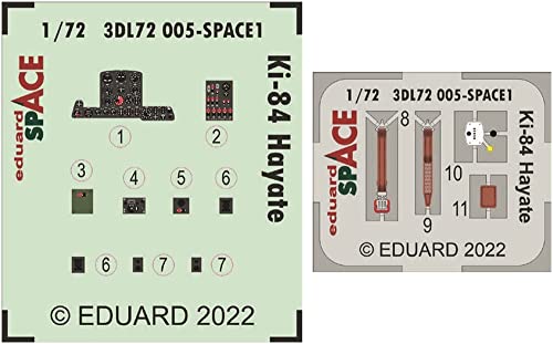 KI-84 Hayate Space Eduard 3DL72005 kit de détails cockpit pour Arma Hobby 1/72