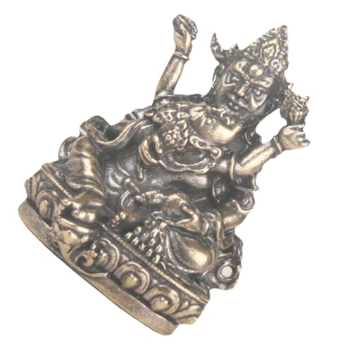 NUOBESTY Statua di Buddha in Ottone Vintage Scultura Creativa della Figura della Ricchezza per Decorazione Casa e Soprammobili Eleganti per Interni e Ufficio