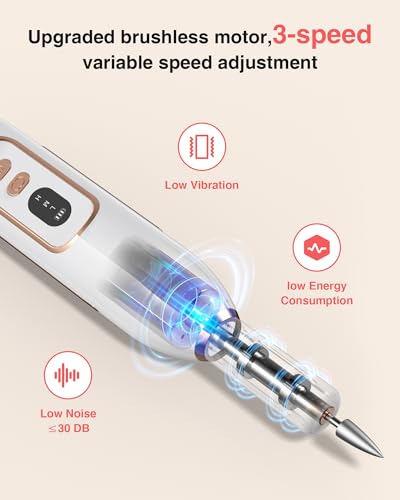 2-in-1 Nail Drill Electric Nail File with Makeup Brush Cleaner Machine (No Bowl), 1500 mAh Battery, Ultra Low Noise, Portable and Rechargeable for Travel & Home