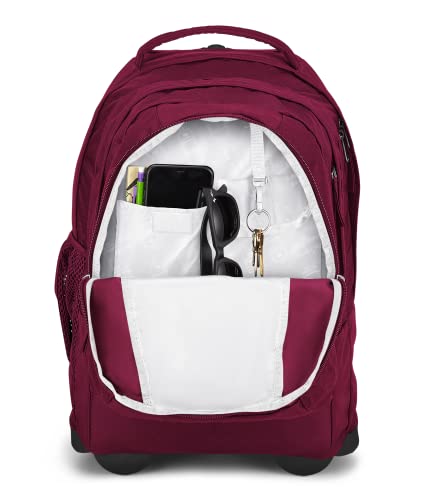 JanSport Driver 8 Rolling Backpack - Wheeled Travel Bag with 15-Inch Laptop Sleeve, One Size, Russet Red - image 6