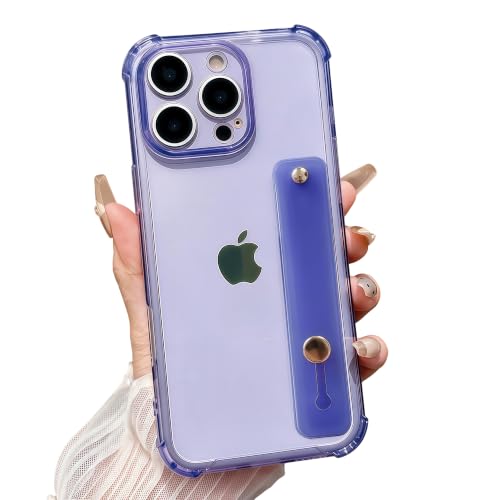 siduater for iPhone 14 Pro Max Case with Strap Holder Stand - Lavender