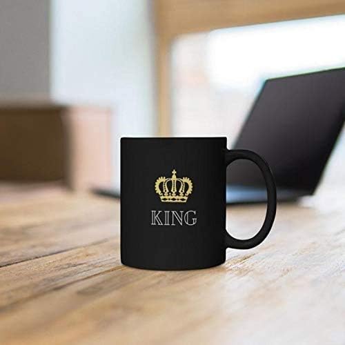 ECKOI Funny King of Everything Mug Black Coffee Mug Coffee Cup Tea mugs Office Humor Gifts for Children Friends Colleagues Parents Man Woman And Girls 11oz - Image 2