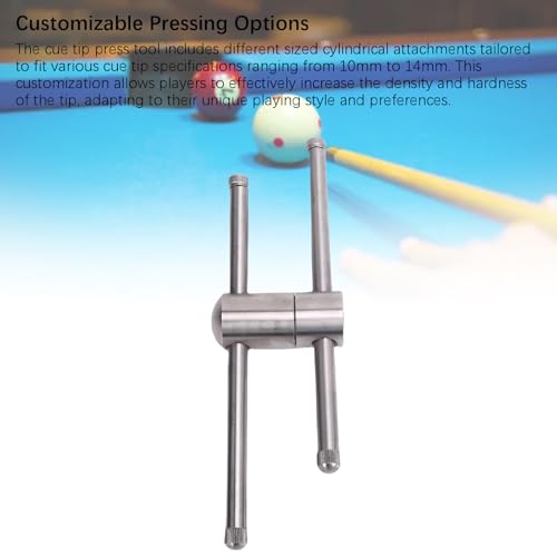 Compresseur de pointe de queue de billard en acier inoxydable pour vos soirées de jeu - 5