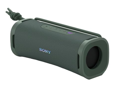 Sony ULT Field 1 Waterproof Portable Bluetooth Speaker, Enhanced Bass, 12h Battery, IP67 Rated Dustproof Shockproof Rustproof, Detachable Strap SRSULT10H, Forest Gray