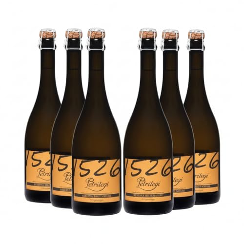 Sidra Natural Espumosa Petritegi Aparduna Brut Nature Reserva – Elaborada según el Método Tradicional con Segunda Fermentación en Botella y 18 Meses de Crianza – 7% vol. (Pack 6)