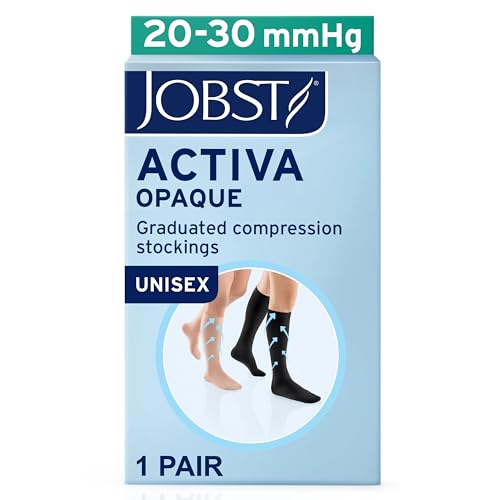 Image of JOBST ACTIVA Opaque 20-30 mmHg Compression Socks Knee High Closed Toe