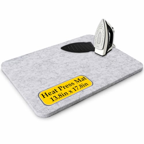 TERVYN Heat Press Mat 13.8 x 17.8 0.5 Inch Thick Ironing Board for Quilter Sewing Quilting Supplies