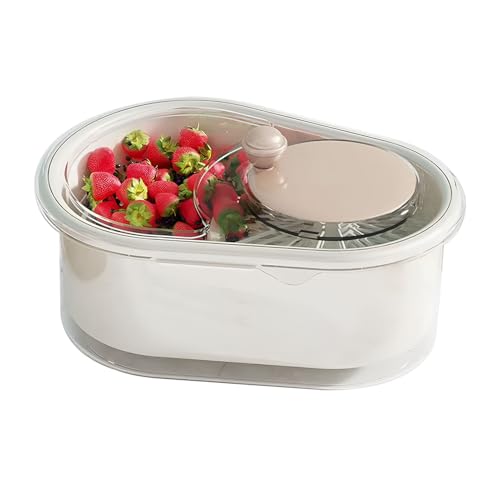 Centrifugador de ensalada, escurridor giratorio compacto para cocina, preparación de alimentos, cocina, enjuague, refrigerador