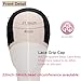 Lace Wig Grip Cap Women: 4x5 Transparent Swiss Lace Front - Non-slip Wig Gripper for Keeping Wigs In Place - Adjustable Elastic Headband with Velcro Black Net