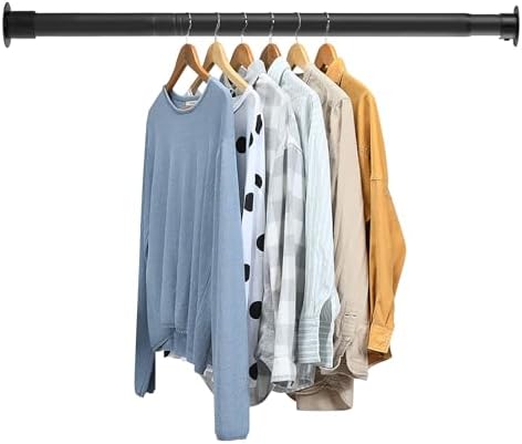 Closet Rod for Hanging Clothes, 17 to 74 inches Adjustable Closet Rods ...