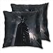 anzonto Lot de 2 taies d'oreiller Batman Robert Pattinson Cape, canapé, chaise, couvre-lit - 45 x 45 cm