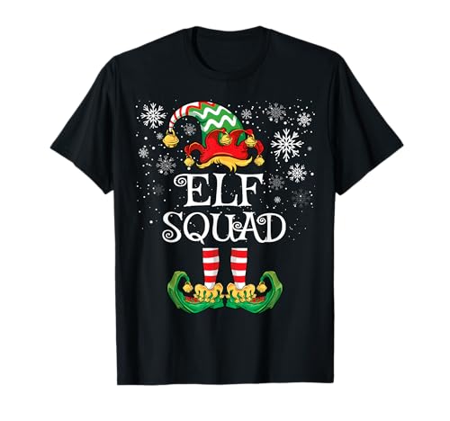 Elf Squad Family Matching Group Funny Christmas Elves T-Shirt