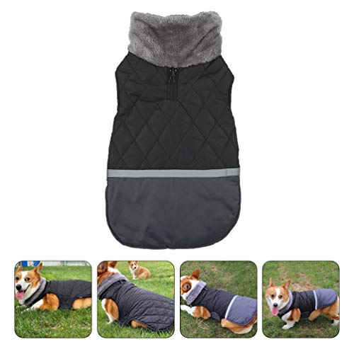 UKCOCO Colete Pet Traje PoliÃ©ster AlgodÃ£o Inverno Quente CÃ£o PulÃ´ver Roupas para Cachorrinho de