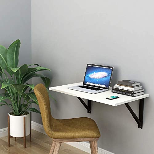 Image of Furniture Cafe Wall Mounted Folding Table - Space-Saving Multipurpose Desk for Home Office, Study, and Small Spaces