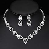 Kristallschmuck für Frauen, Perlenhändler und Ohrringe, Hochzeitsschmucksets, Abschlussornamente