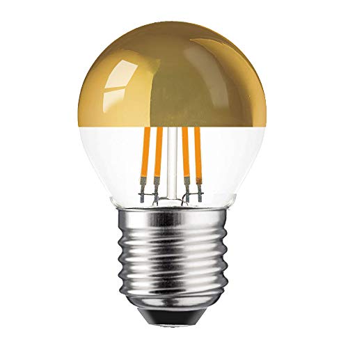 Espejo con filamento LED, 4 W = 33 W, E27, luz blanca cálida, retrofit (4 W, 2700 K, 1 unidad)