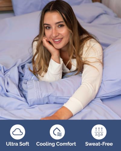 Image of Flex Top Split Head King 6 Piece Sheet Set - Soft & Cooling - Lavender Pink
