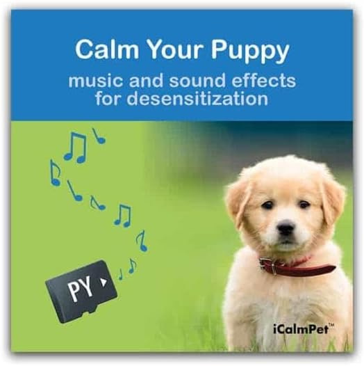 iCalmPet | Through a Dog's Ear: Calm Your Puppy | Micro SD Card | 3-hrs | Early Treatment of Noise Phobias and Sound sensitivities in Younger Canines
