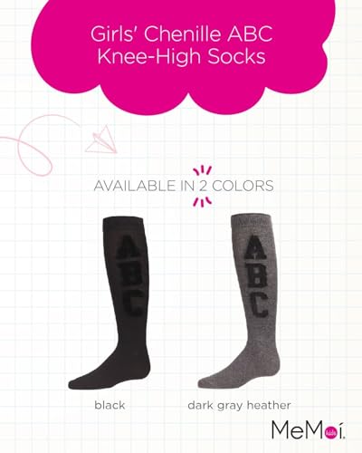 MeMoi Girls' Chenille ABC Knee-High Socks2