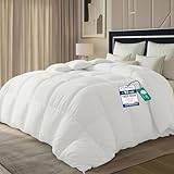Utopia Bedding Couette Chaude 135x200 cm, Couette Douce et Douillette avec Rembourrage en Polyester (Blanc)